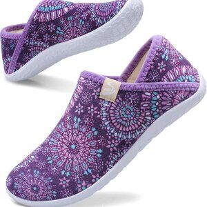 Fuzzy House Slippers Women Men Indoor Outdoor Cozy Faux Fur Sole Slip On